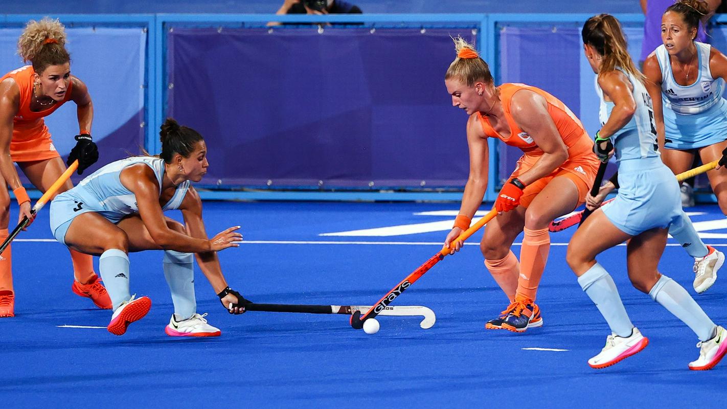 Nizozemke so znova razblinile zlate sanje Argentink, ki nikakor ne morejo do naslova olimpijskih prvakinj. Foto: Reuters