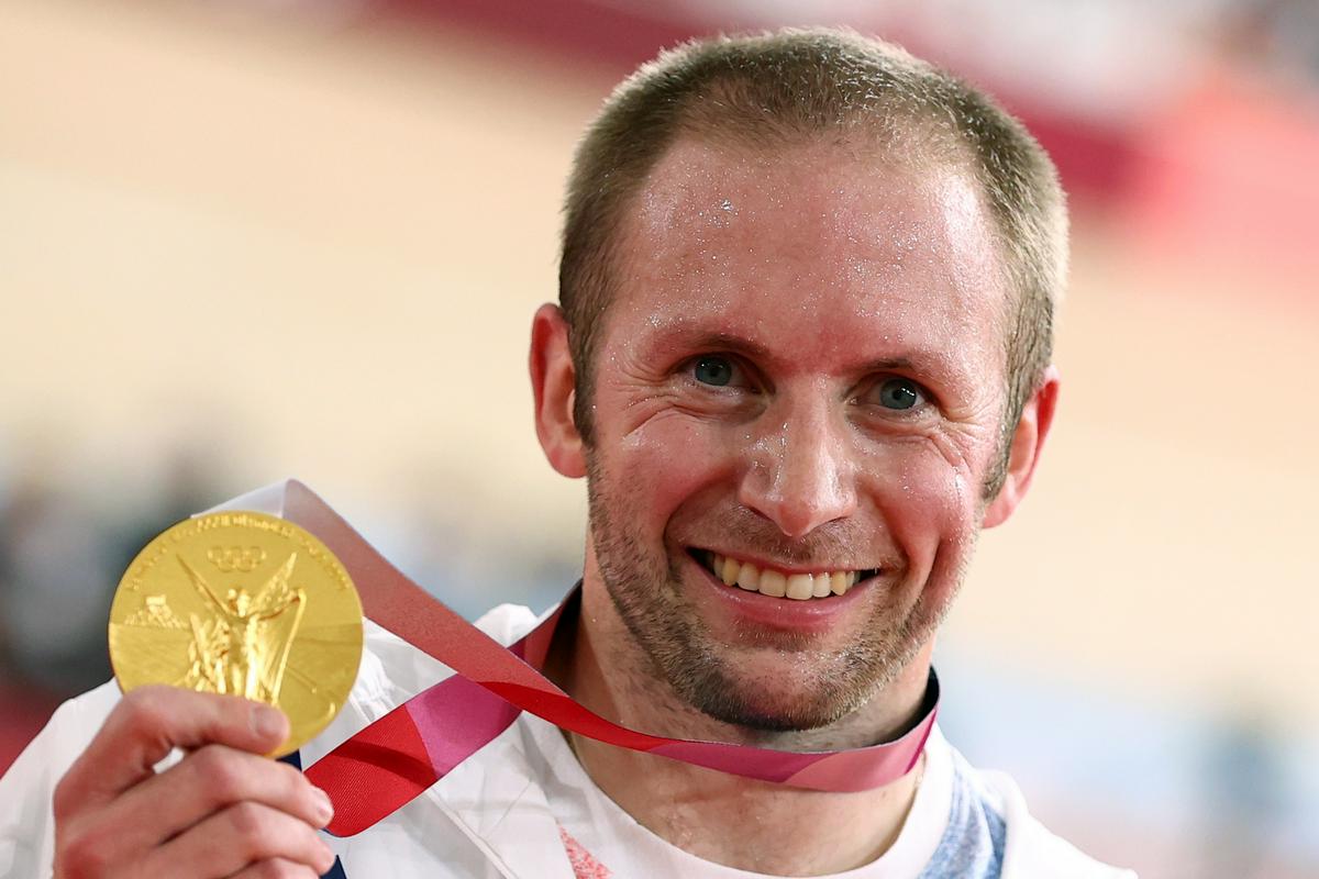 Jason Kenny je od Pekinga 2008 do Tokia 2020 nabral kar sedem zlatih in dve srebrni olimpijski medalji. Foto: Reuters