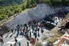 Protestniki blokirali Cetinje, da bi preprečili umestitev metropolita