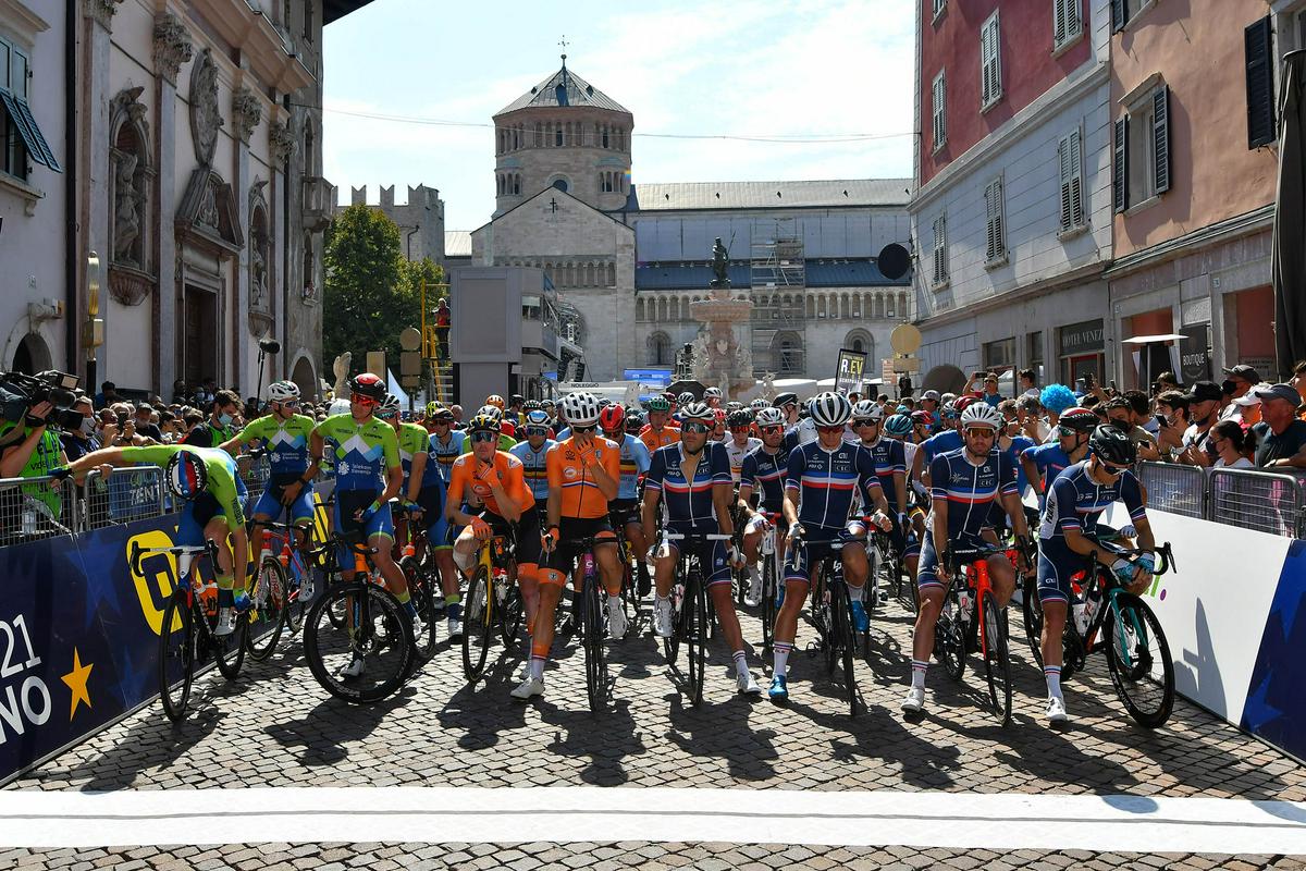 Slovenija bo tudi na štartu cestne dirke za SP v nedeljo, 28. septembra v Antwerpnu, stala v prvi štartni vrsti, saj zaseda drugo mesto na UCI-lestvici, kar določa kvote za nastope. Foto: Organizator/Bettini photo