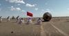 Trije tajkonavti po treh mesecih v vesolju pristali v puščavi Gobi