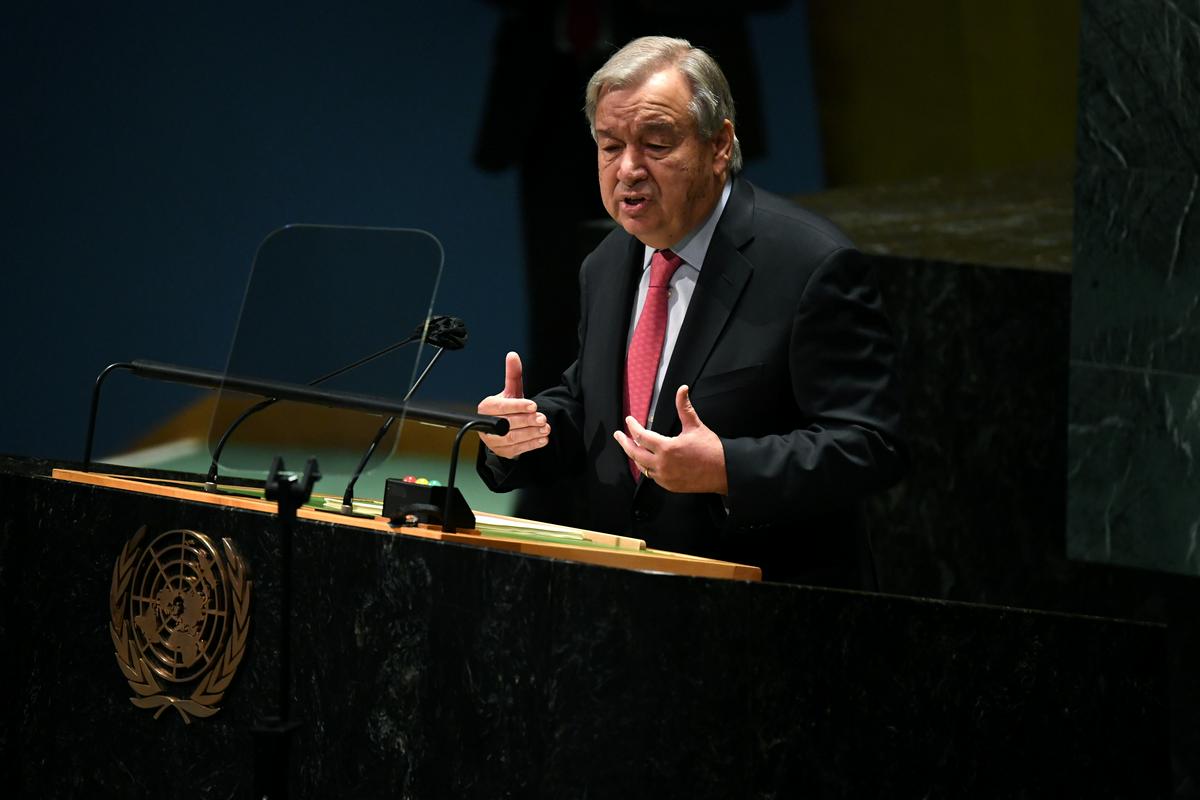 Guterres je med drugim opozoril na neenakost v svetu. Foto: Reuters