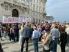 V Trstu več tisoč ljudi protestiralo proti uvedbi pogoja PCT