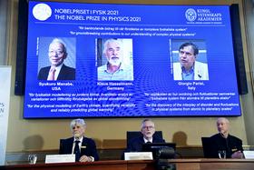 Trije Nobeli za fiziko - za podnebne modele in razumevanje kompleksnih sistemov