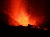 Ognjenik Cumbre Vieja bruha za hišo velike kose lave
