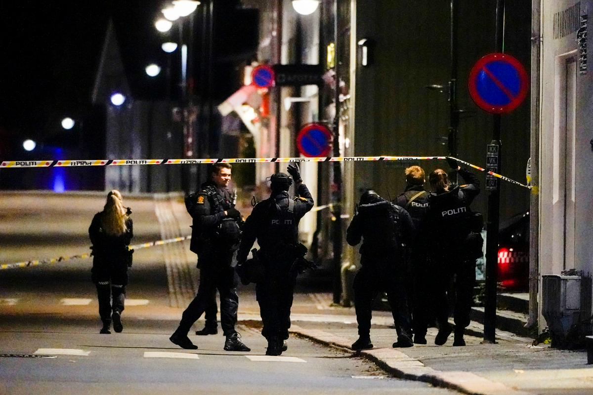 Police at the scene of the attack.  Photo: Reuters