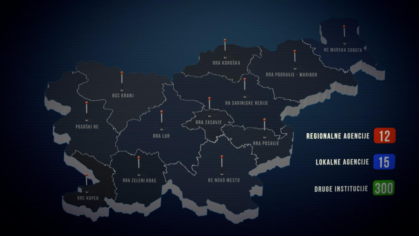 Številčnost institucij za skladen regionalni razvoj. Foto: TV Slovenija