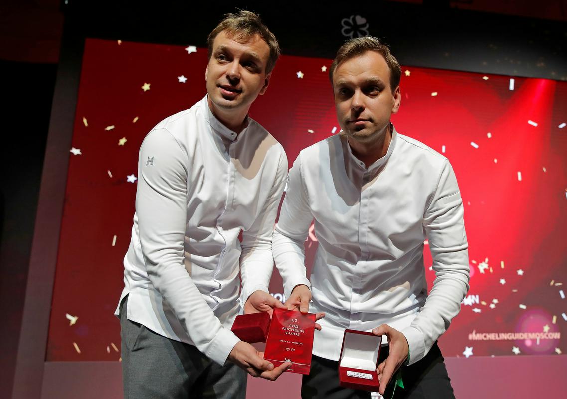 Dvojčka Ivan in Sergej Berezuckij sta dosegla nov uspeh za svojo restavracijo Twins Garden. Foto: Reuters