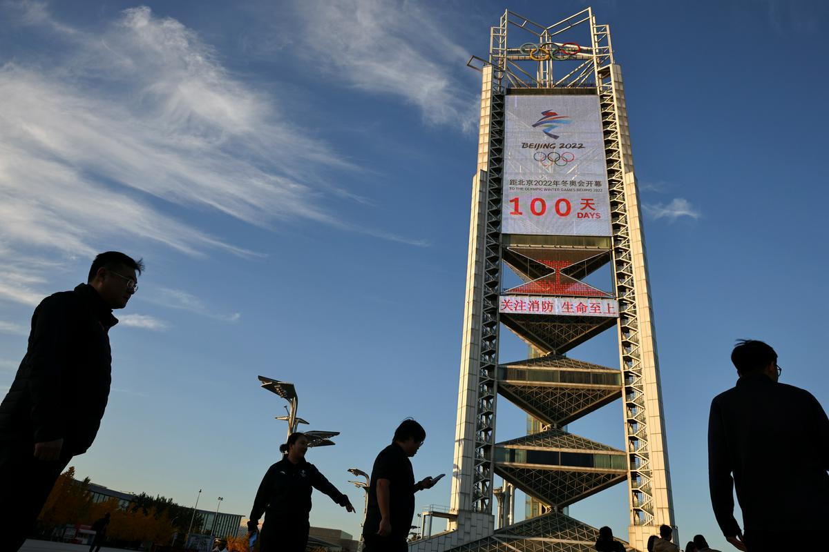 Odštevalnik do Pekinga 2022 je na okroglih 100 dneh. Foto: Reuters