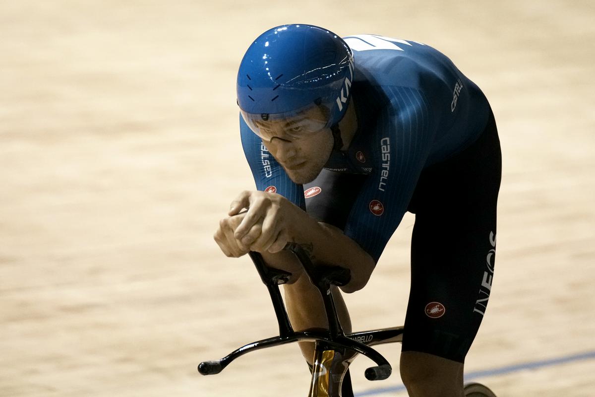 Ukradeno je bilo tudi kolo svetovnega in olimpijskega prvaka Filippa Ganne. Foto: AP