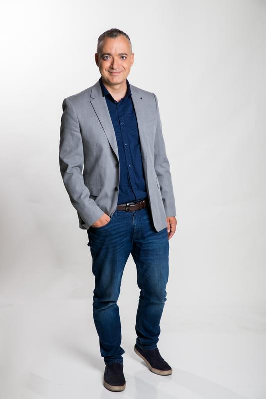 Urednik, scenarist in voditelj Andrej Doblehar. Foto: Adrian Pregelj/RTV Slovenija