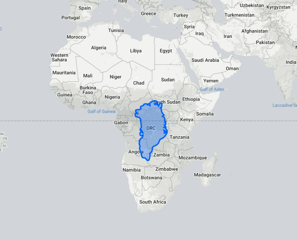 Grenlandija (modra) je na svetovnih zemljevidih po svoji velikosti primerljiva s celotno Afriko. V resnici ima večjo površino kot Grenlandija (2.166.000 km²) že samo Demokratična republika Kongo (2.345.000 km²). Foto: thetruesize.com