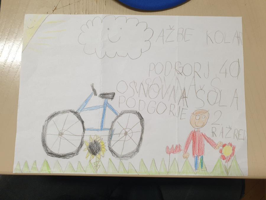 Ažbe se najraje vozi s kolesom