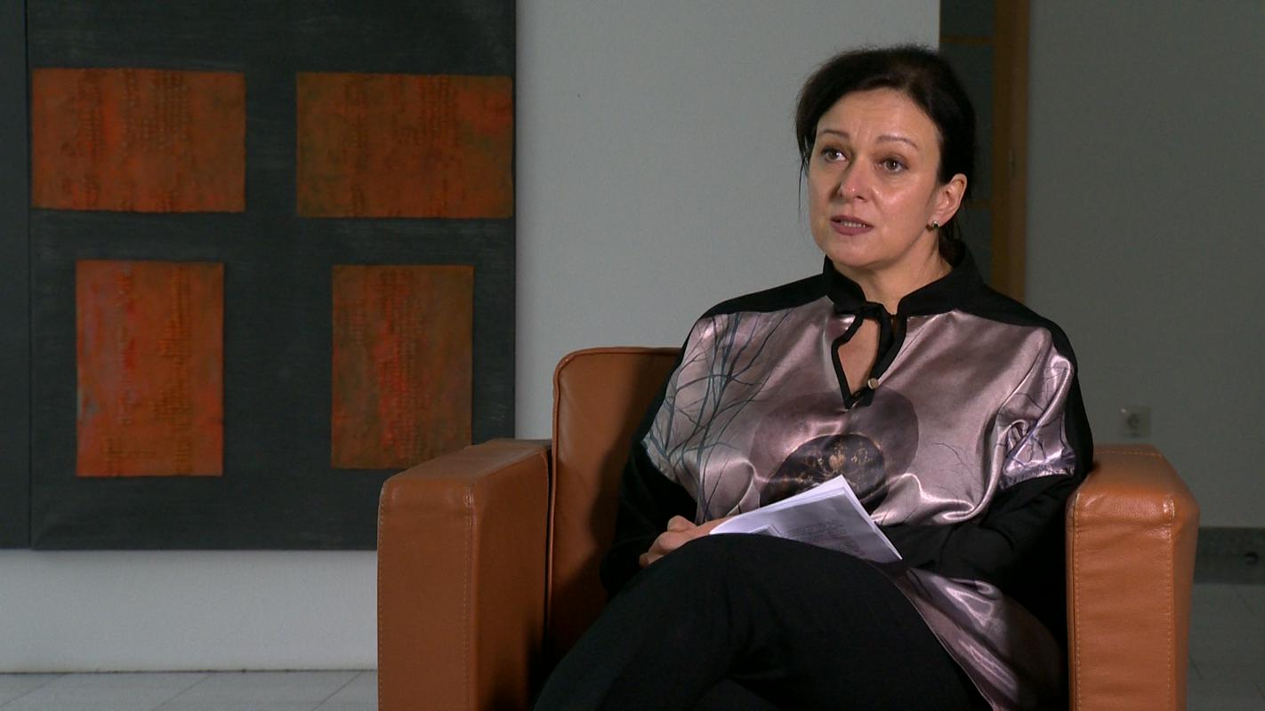 Barbara Koželj Podlogar, Direktorat za ustvarjalnost, Ministrstvo za kulturo. Foto: TV Slovenija