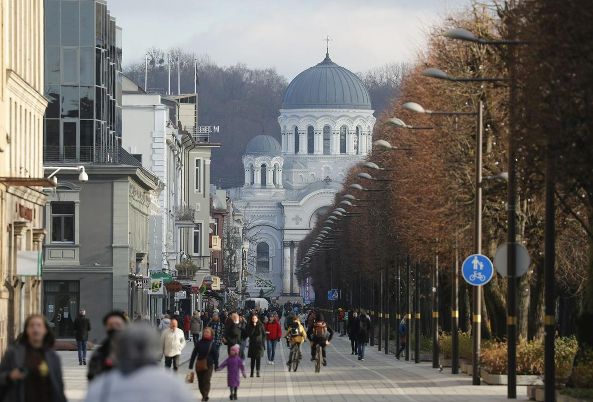 A cidade lituana de Kaunas.  Foto: EPA
