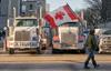 Konvoj svobode tovornjakarjev v Kanadi prerasel v protivladne proteste