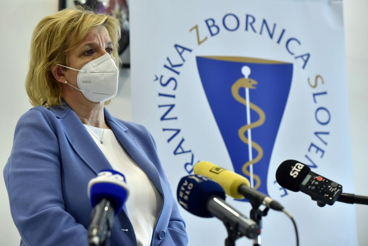 Predsednica zdravniške zbornice Bojana Beović. Foto: BoBo/Žiga Živulović ml.