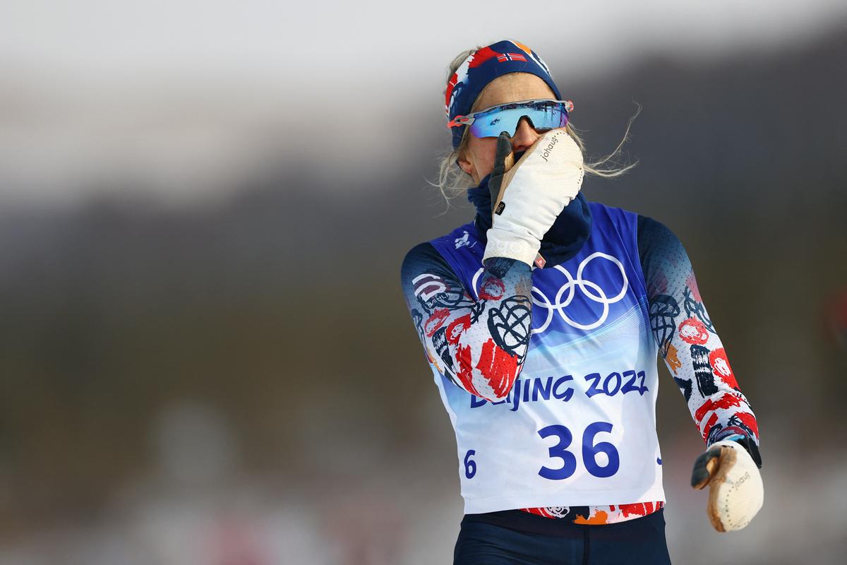 Therese Johaug na igrah v Pekingu upravičuje vlogo favoritinje in je zmagala še na drugi tekmi, na kateri je nastopila. Foto: Reuters