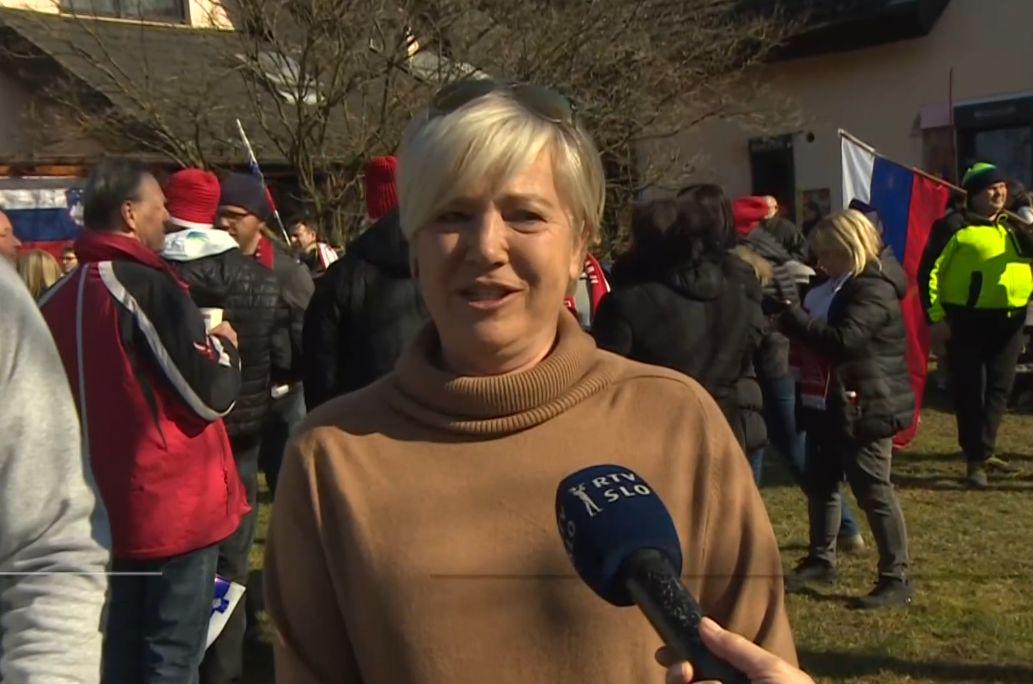 Rebeka Kranjec, Žanova mama, ni mogla zadrževati solz. Foto: TV Slovenija