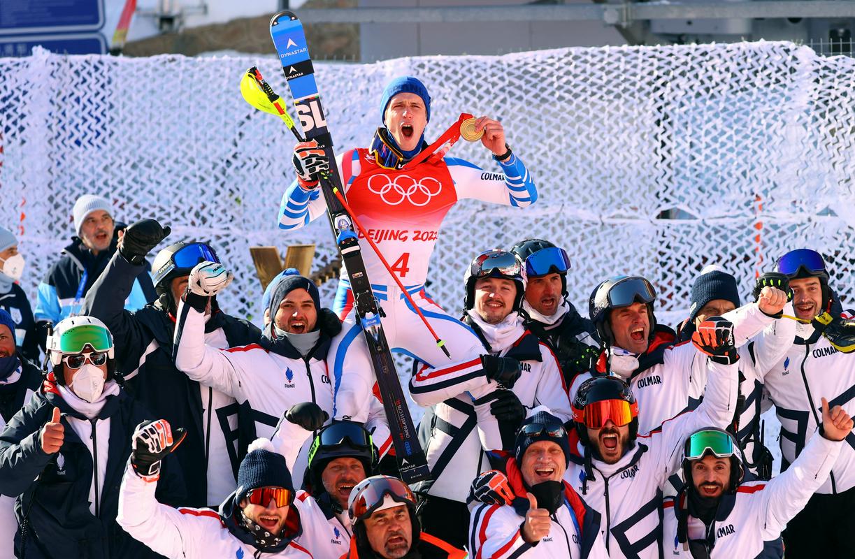 Clement Noel je tretji francoski olimpijski prvak v slalomu. Foto: Reuters