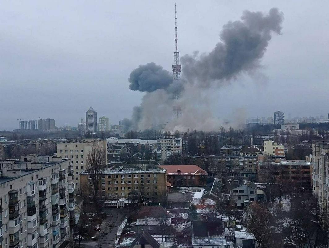 Televizijski stolp v Kijevu. Foto: Reuters