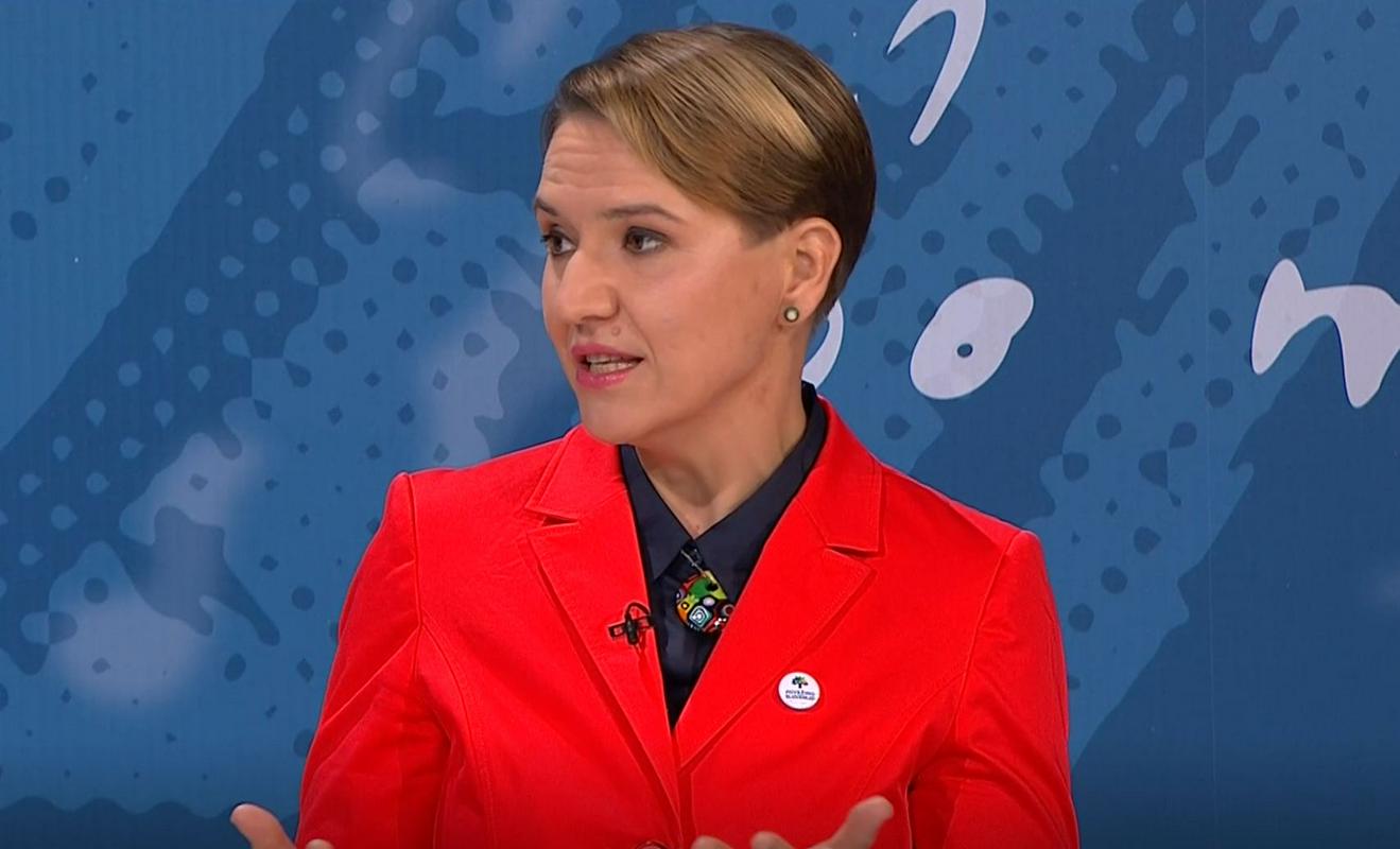 Tina Bregant, Povežimo Slovenijo. Foto: TV Slovenija, zajem zaslona
