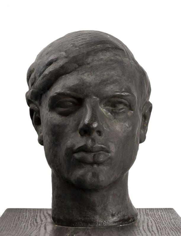 Zdenko Kalin, Portret Zorana Didka, ok. 1936, bron, 32 x 21,5 x 26,5 cm, Galerija Božidar Jakac, Kostanjevica na Krki. Foto: Jaka Babnik.