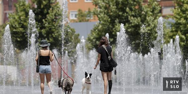 In Spagna, la prima ondata di caldo da 20 anni.  Il consumo di acqua è stato limitato nella Pianura Padana.