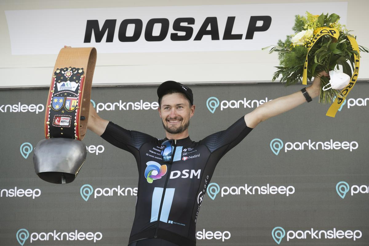 Ahead of today’s success, Denz earned a stage victory in the Tour de Slovakia and the Tour de Vendee, and in 2018 he was second in the 10th stage of the Tour de Italy.  Photo: EPA
