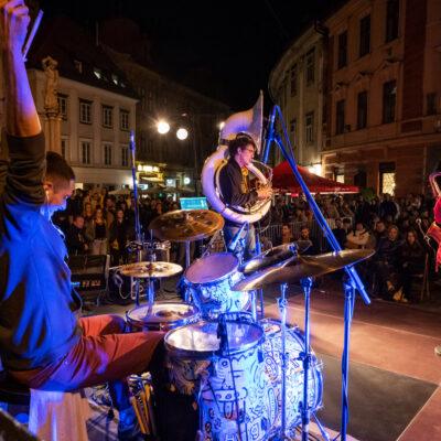 The Pantaloons band at one of the previous performances of the Night in Old Ljubljana.  Photo: Imago Sloveniae