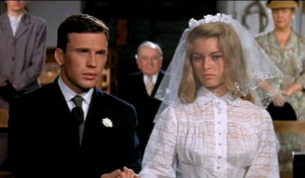 Alongside Brigitte Bardot in a scene from the film And God Created a Woman.  Photo: IMDb