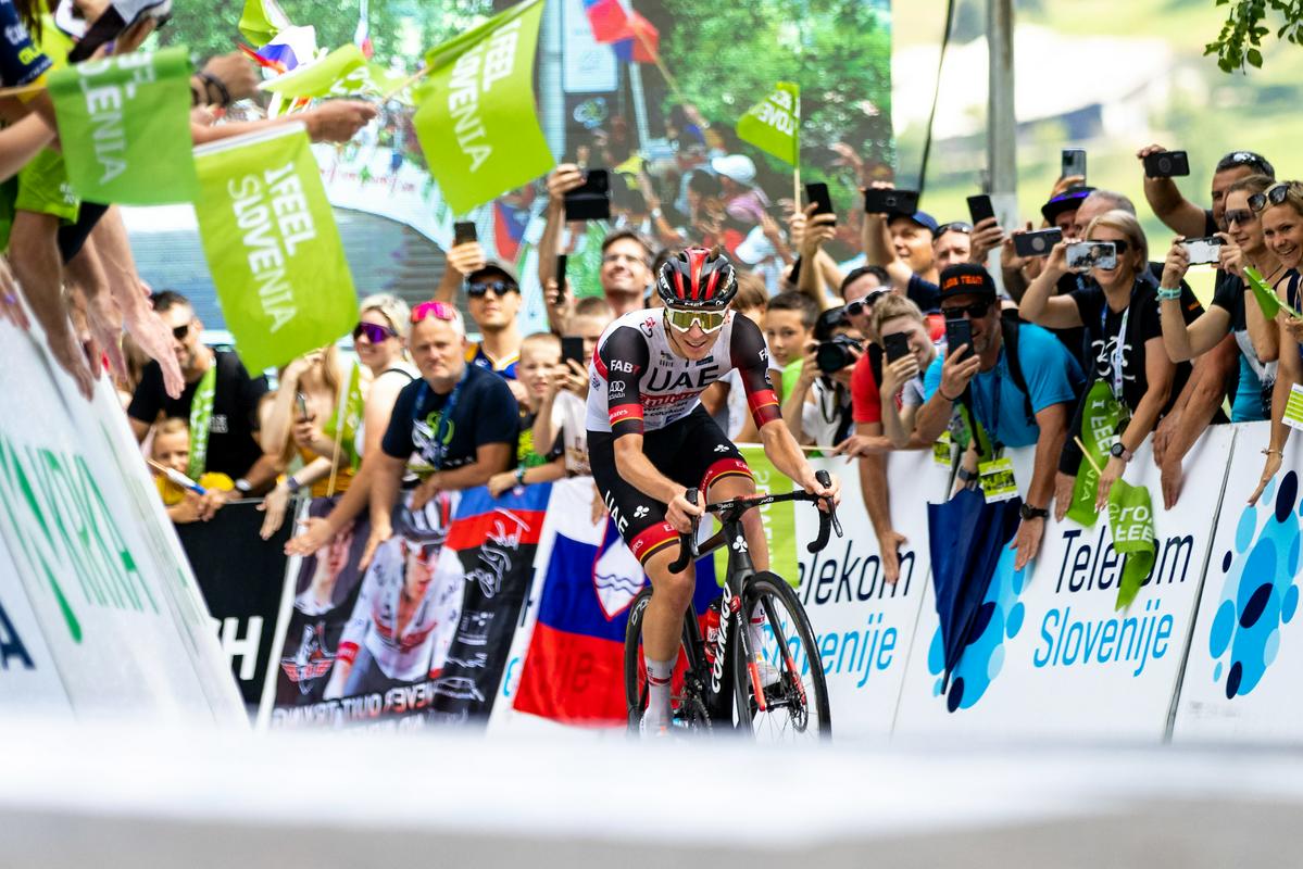 After two stage victories in Postojna and Celje, the UAE Emirates team and Tadej Pogačar make no secret of their desire to repeat the exercise and collect another stage victory at the royal stage.  Photo: Sportida