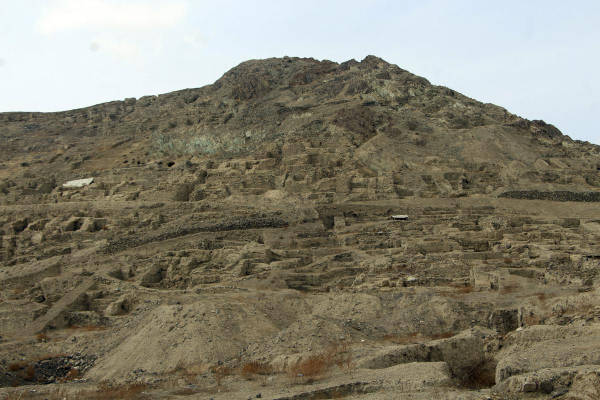 Ruševine mesta Mes Ajnak ležijo okoli 40 kilometrov jugozahodno od afganistanske prestolnice Kabul. Foto: AP