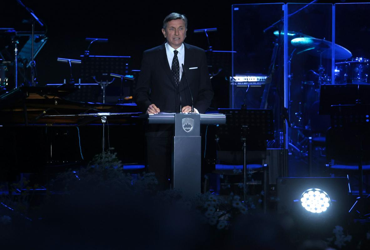 Slavnostni govornik predsednik Borut Pahor. Foto: BoBo/Borut Živulovič