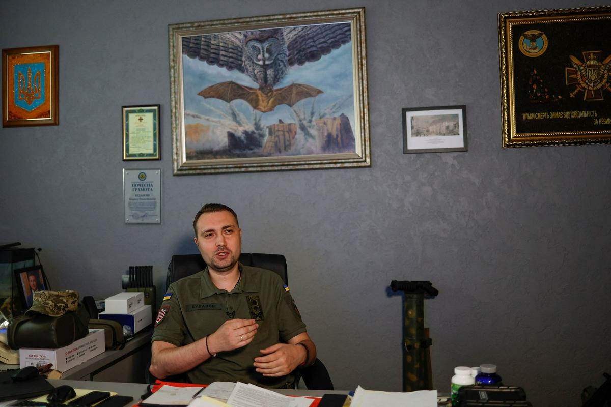 Vodja ukrajinskih obveščevalcev Budanov je dejal, da bi lahko avgusta videli otipljive rezultate protiofenzive v južni pokrajini Herson. Sam meni, da je izvedba težka, a je mogoča. Foto: Reuters