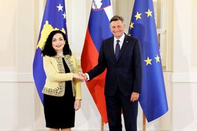Pahor in Osmani-Sadriu: Odnosi med Slovenijo in Kosovom so odlični, tako želimo tudi nadaljevati
