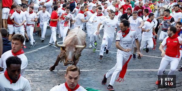 A corrida de touros de Pamplona reviveu após dois anos
