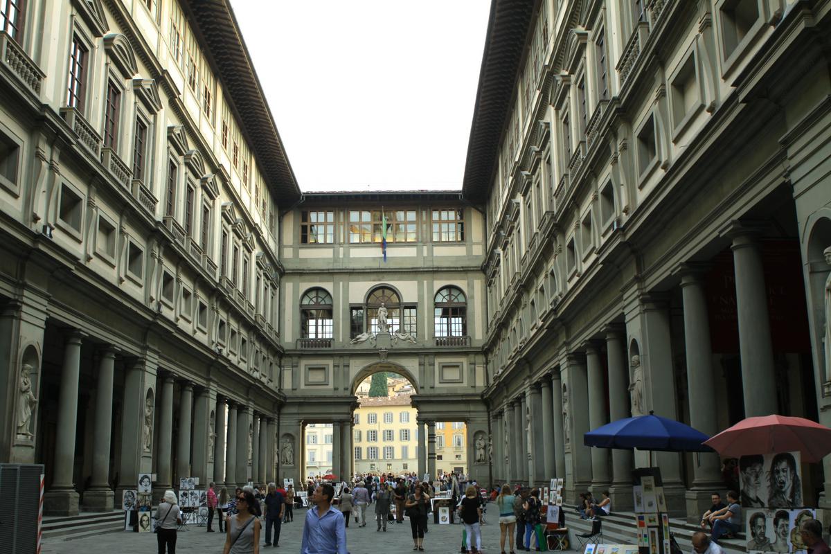  Gli Uffizi a Firenze, tra i siti d'arte più visitati in Italia