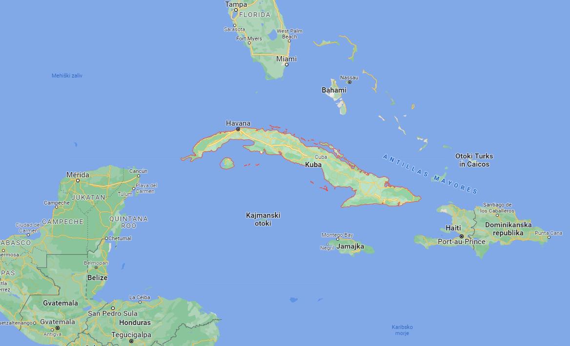 Kje je Kuba?