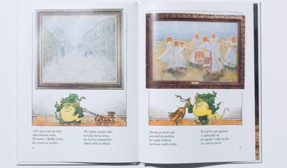 Kostja Gatnik, ki je z ilustracijami opremil in oblikoval več kot 80 knjig, je tudi eden od 'staršev' lika prikupnega Gala iz galerije. Zgodbico o bradatem ljubitelju slik je napisala Svetlana Makarovič. Foto: Narodna galerija