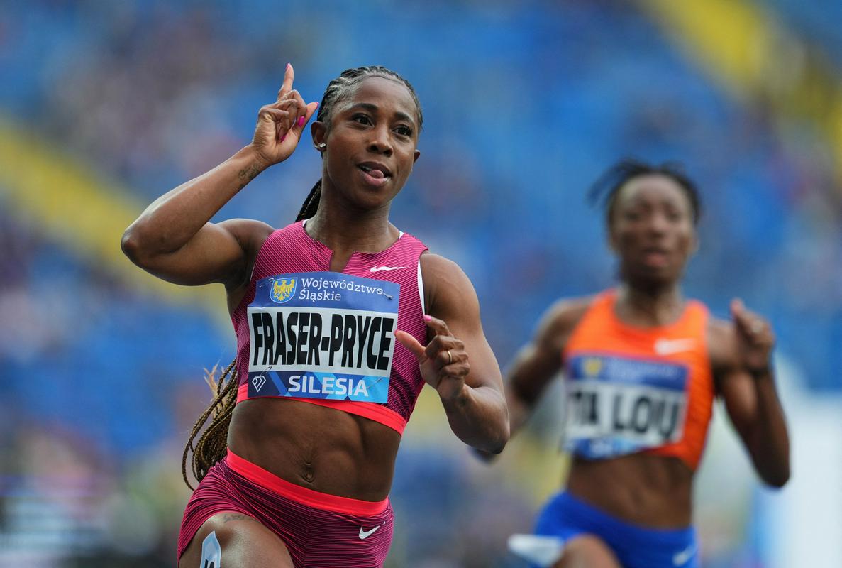 Shelly-Ann Fraser-Pryce je bila zelo hitra v teku na 100 metrov. Foto: Reuters