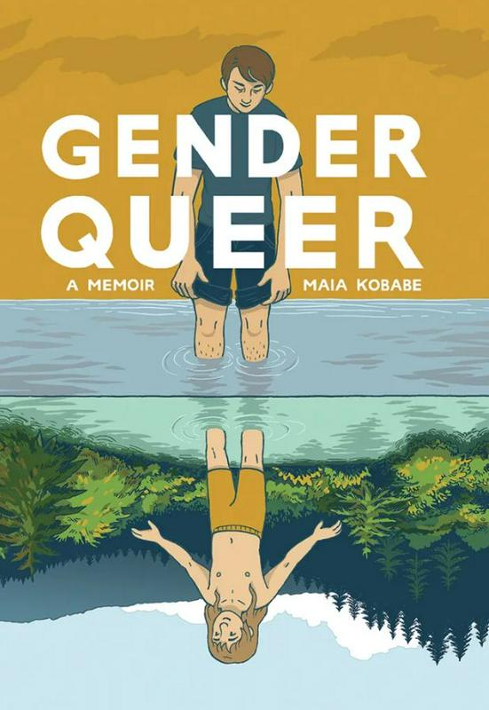 Maia Kobabe v grafičnem romanu Gender Queer: a Memoir opiše svojo izkušnjo z javnim razkritjem nebinarnosti. Avtobiografsko delo je bilo povod za gonjo proti knjižnici v Jamestownu. Foto: Lion Forge