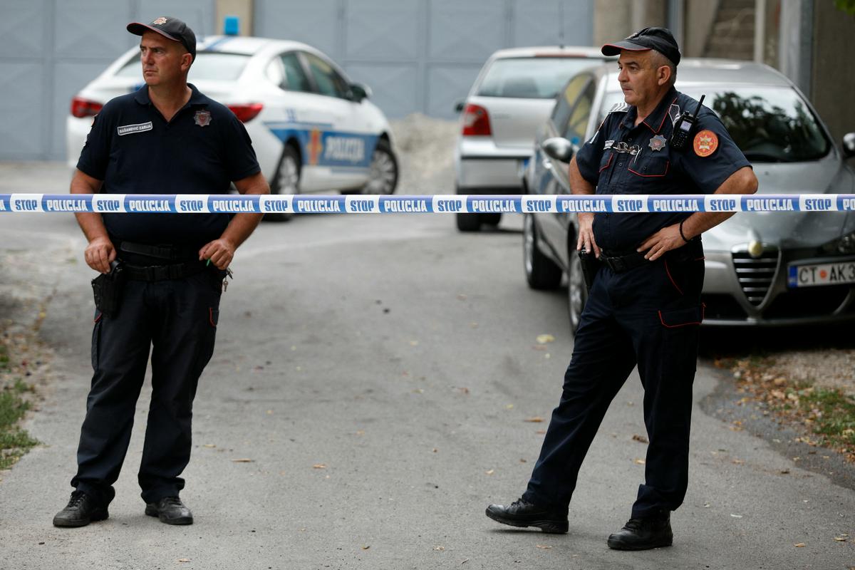 Črnogorska policija na kraju zločina. Foto: Reuters