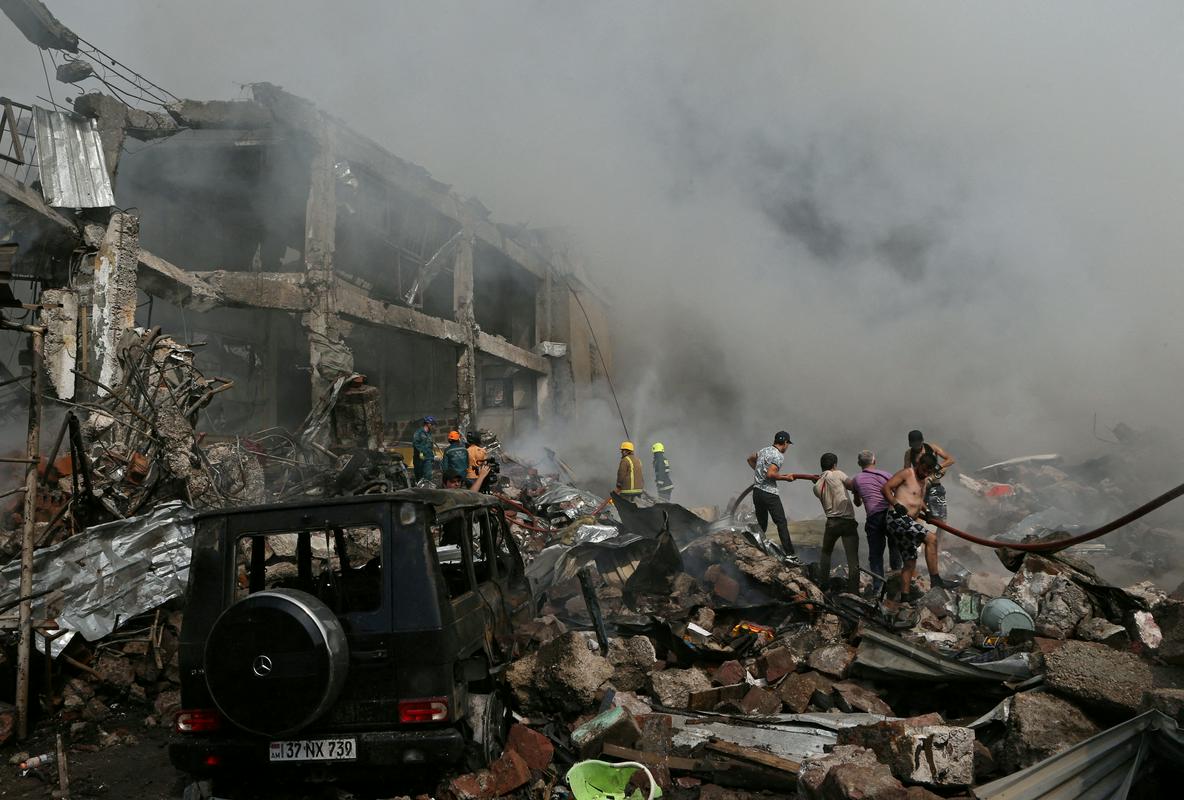 Posledice eksplozije. Foto: Reuters