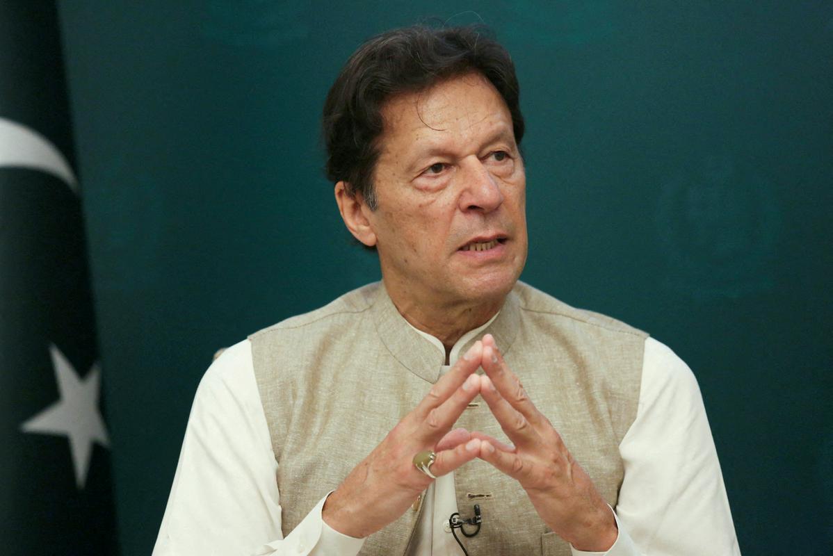 Imran Kan je bil pakistanski premier od leta 2018 do aprila letos. Foto: Reuters