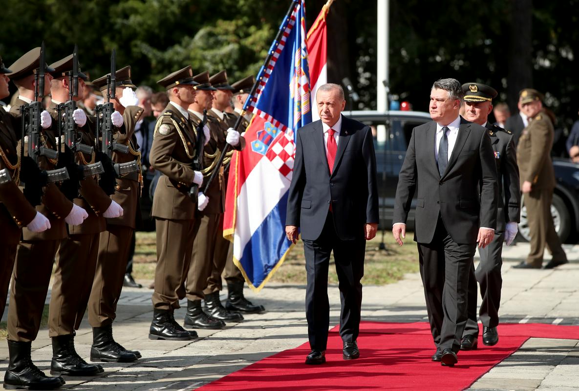 Erdogan in Milanović. Foto: BoBo