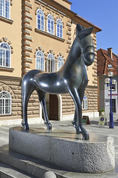 Oskar Kogoj: The Venetian horse.  Photo: Municipality of Slovenj Gradec