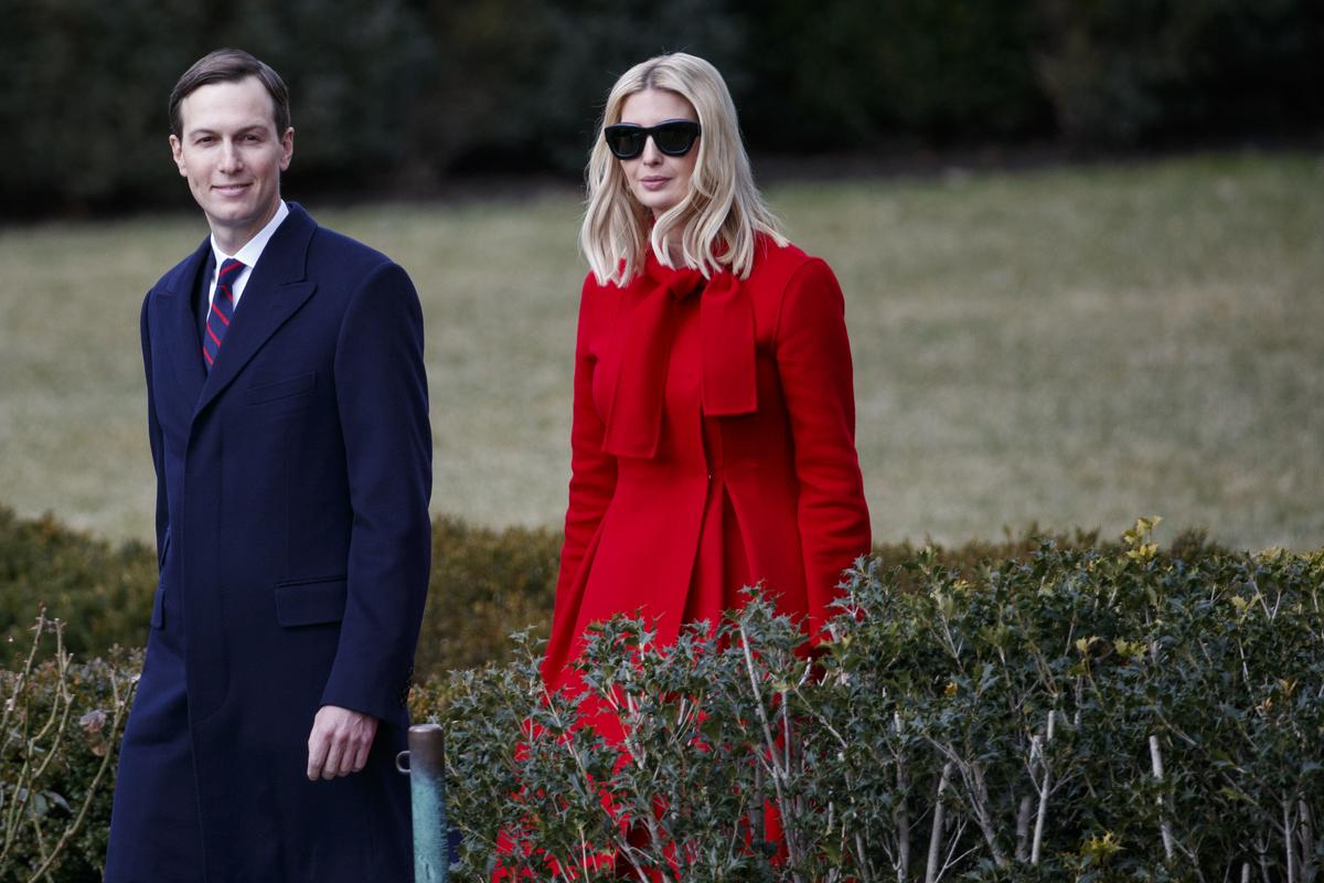 Jared and Ivanka ultimately stayed in the White House until the end of Trump's term.  Photo: AP