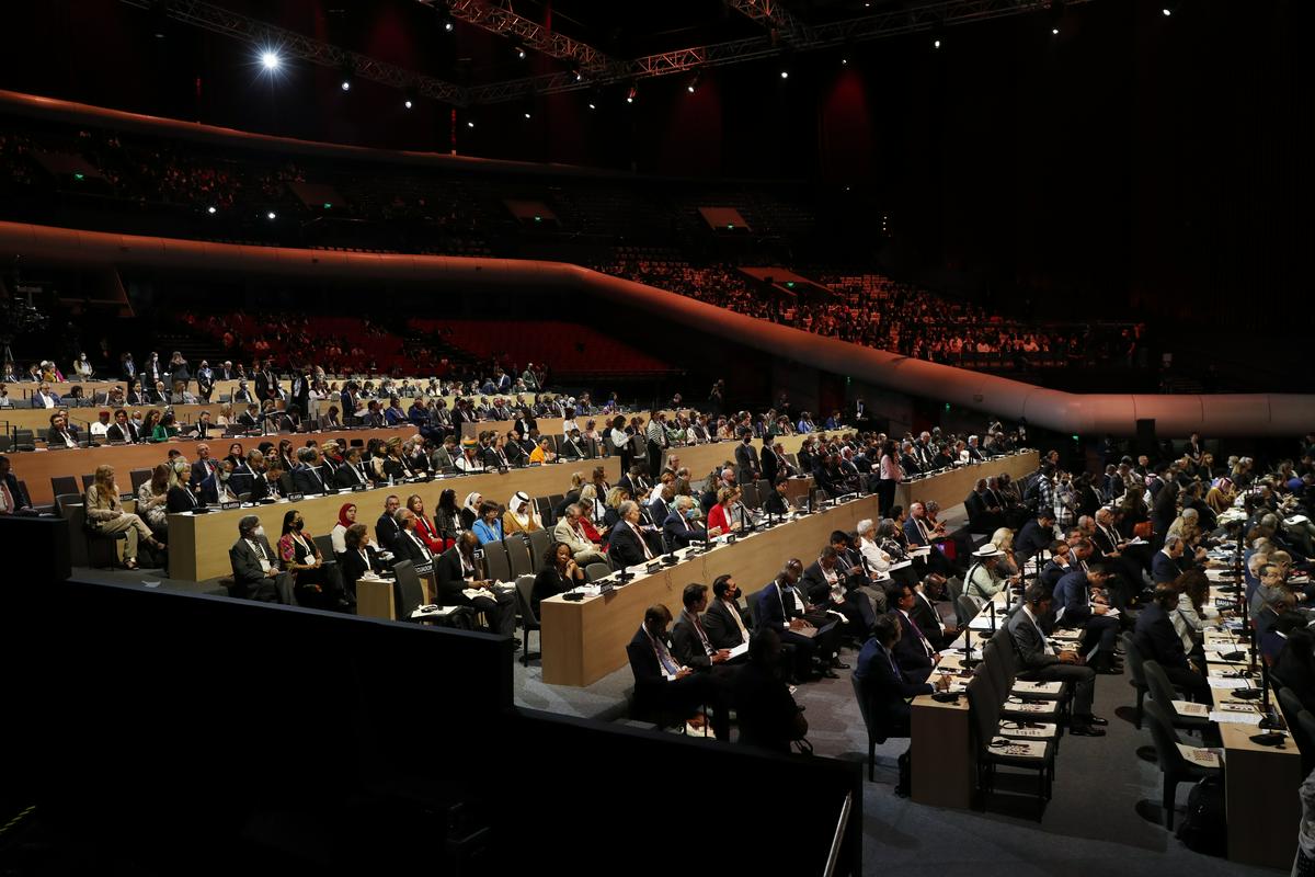  Na tridnevni konferenci sodeluje 115 ministric in ministrov za kulturo ali njihovih namestnikov oz. delegacije iz 161 držav, članic Unesca. Foto: EPA