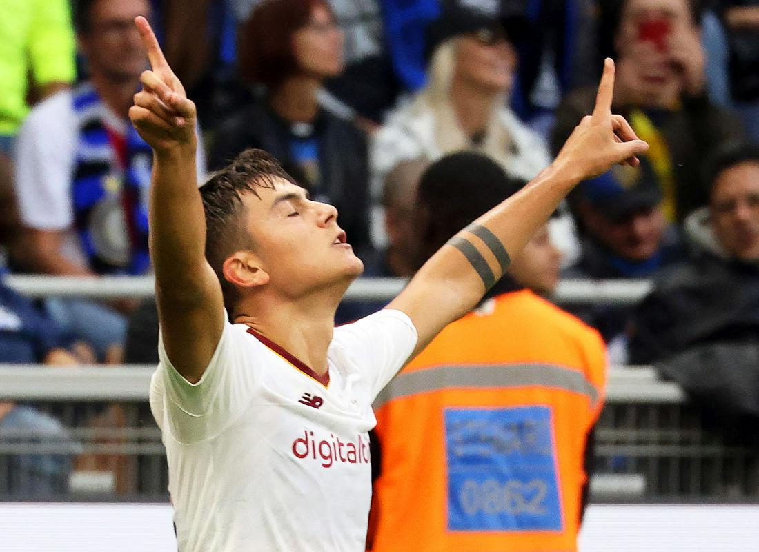 Paulo Dybala je v sijajni formi, potem ko je poleti prišel k Romi iz Juventusa. Foto: EPA Paulo Dybala je v sijajni formi, potem ko je poleti prišel k Romi iz Juventusa. Foto: EPA